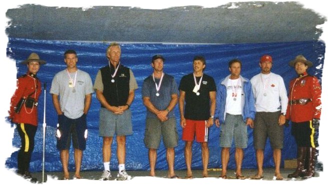 Second Masters and Second Overall - Men's Race OC6 Howe Sound 2002