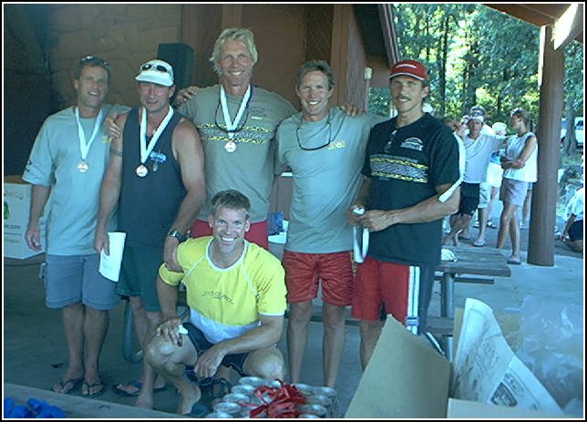 Third Place - Men's Race OC6 Gorge Games 2002