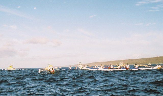 Molokai Hoe Start Line
